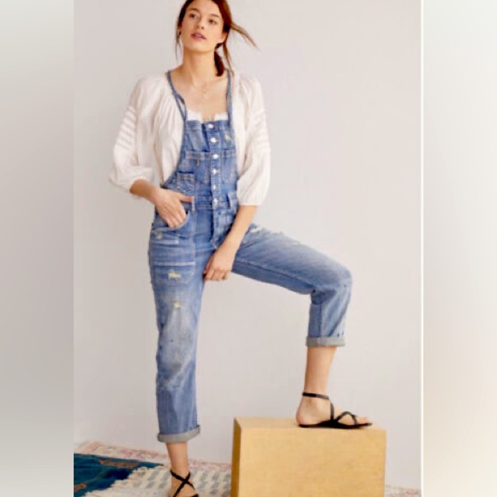 Anthropologie Pilcro Bandana Overalls Size 28